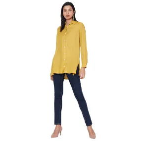 109F Yellow Soild Shirt