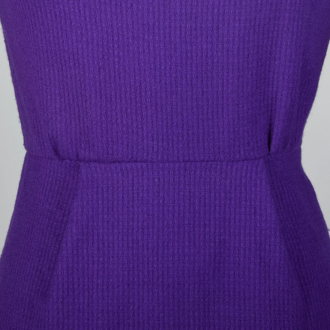 1950s Purple Knit Pencil Dress