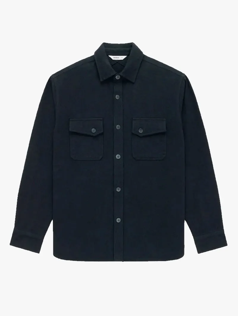 3sixteen Crosscut Flannel Black Twill Shirt