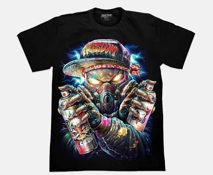 4D Freedom Glow in the Dark UV Reactive T-shirt