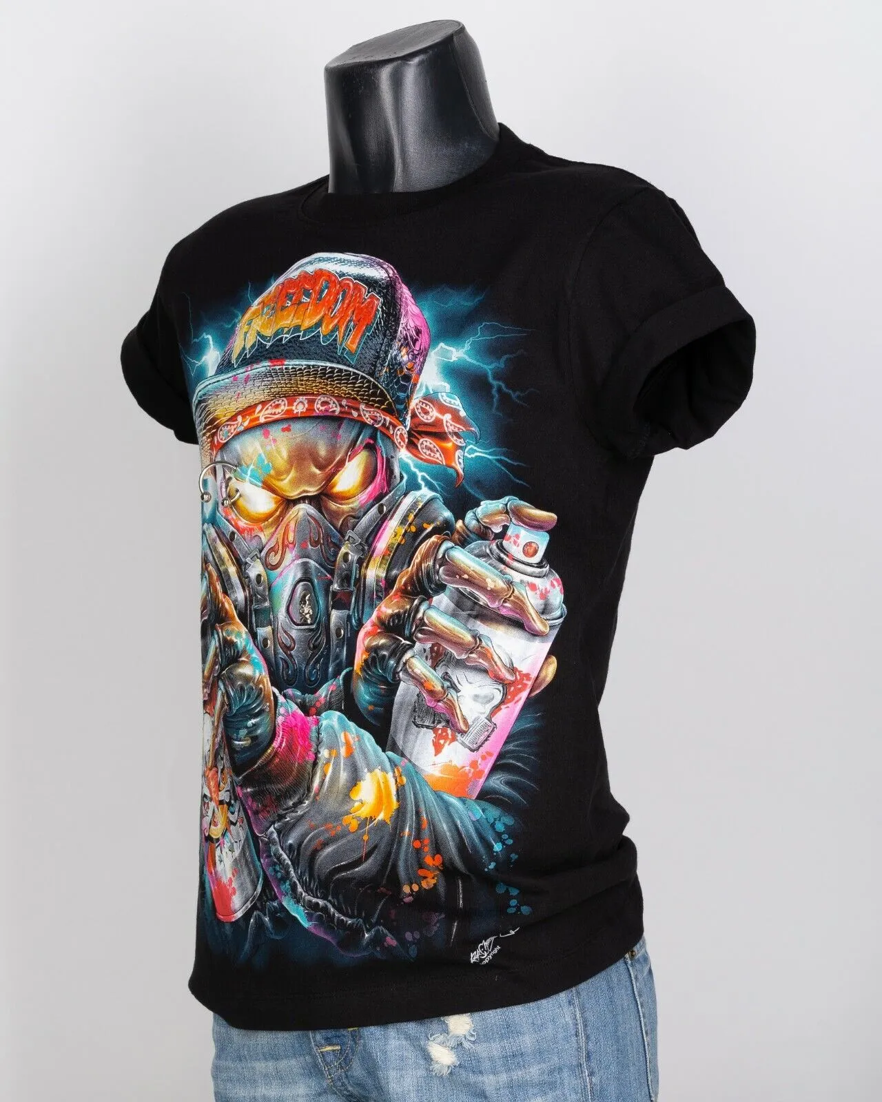 4D Freedom Glow in the Dark UV Reactive T-shirt