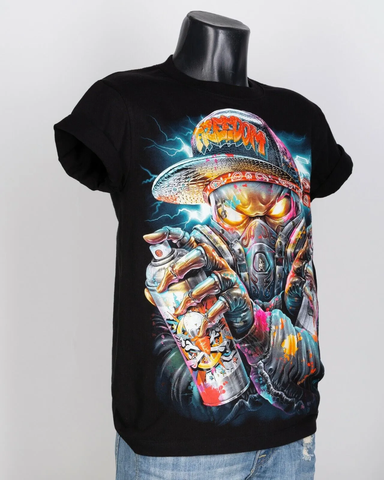4D Freedom Glow in the Dark UV Reactive T-shirt