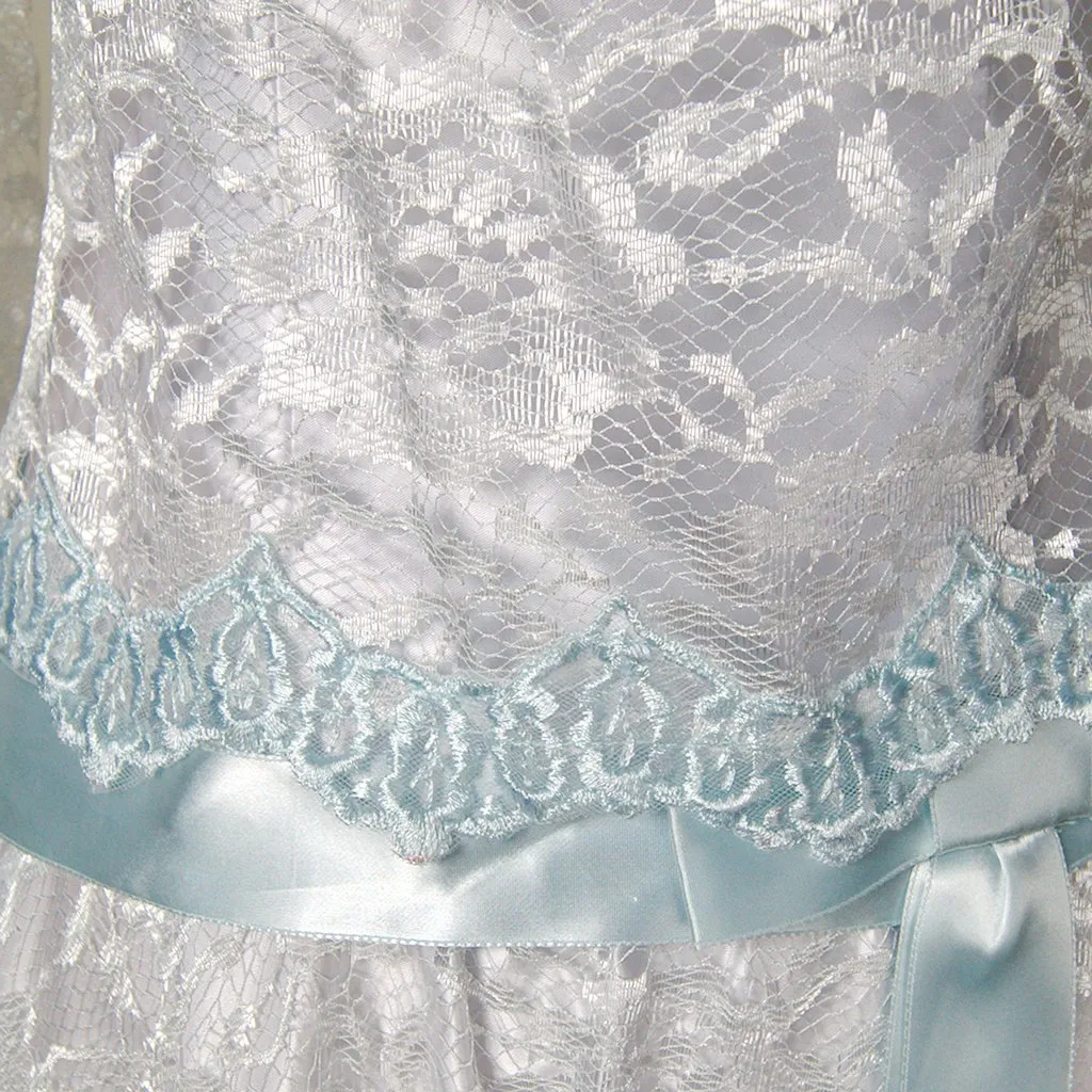 70s does 1920s Ice Blue Dress