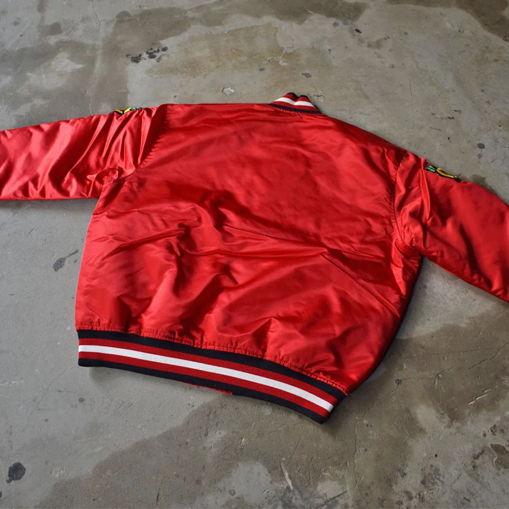 90’s STARTER “NHL Chicago Blackhawks” ナイロン アワードジャケット 230316