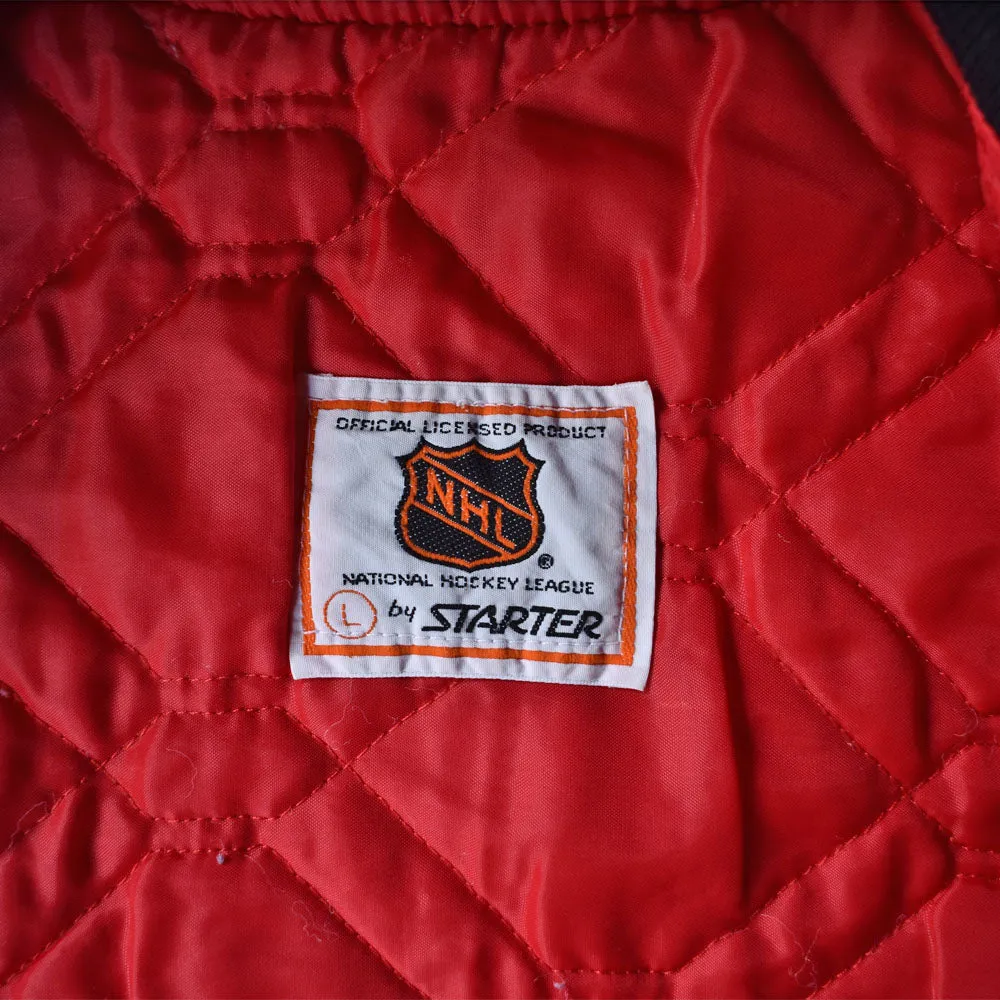 90’s STARTER “NHL Chicago Blackhawks” ナイロン アワードジャケット 230316