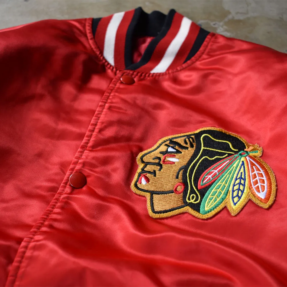 90’s STARTER “NHL Chicago Blackhawks” ナイロン アワードジャケット 230316