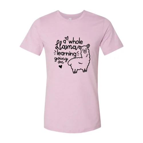 A Whole Llama Learning Going On Shirt