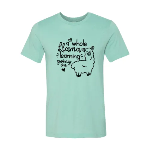 A Whole Llama Learning Going On Shirt