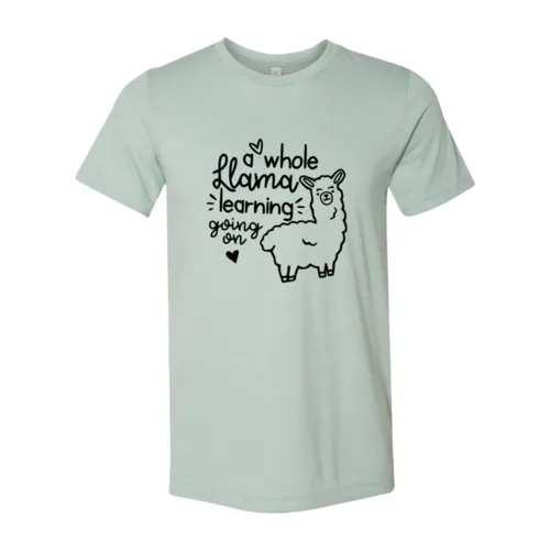 A Whole Llama Learning Going On Shirt