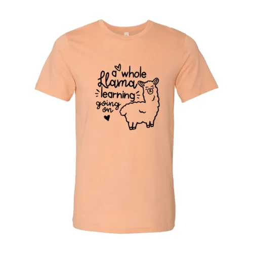 A Whole Llama Learning Going On Shirt