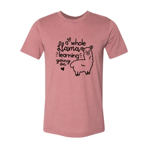 A Whole Llama Learning Going On Shirt