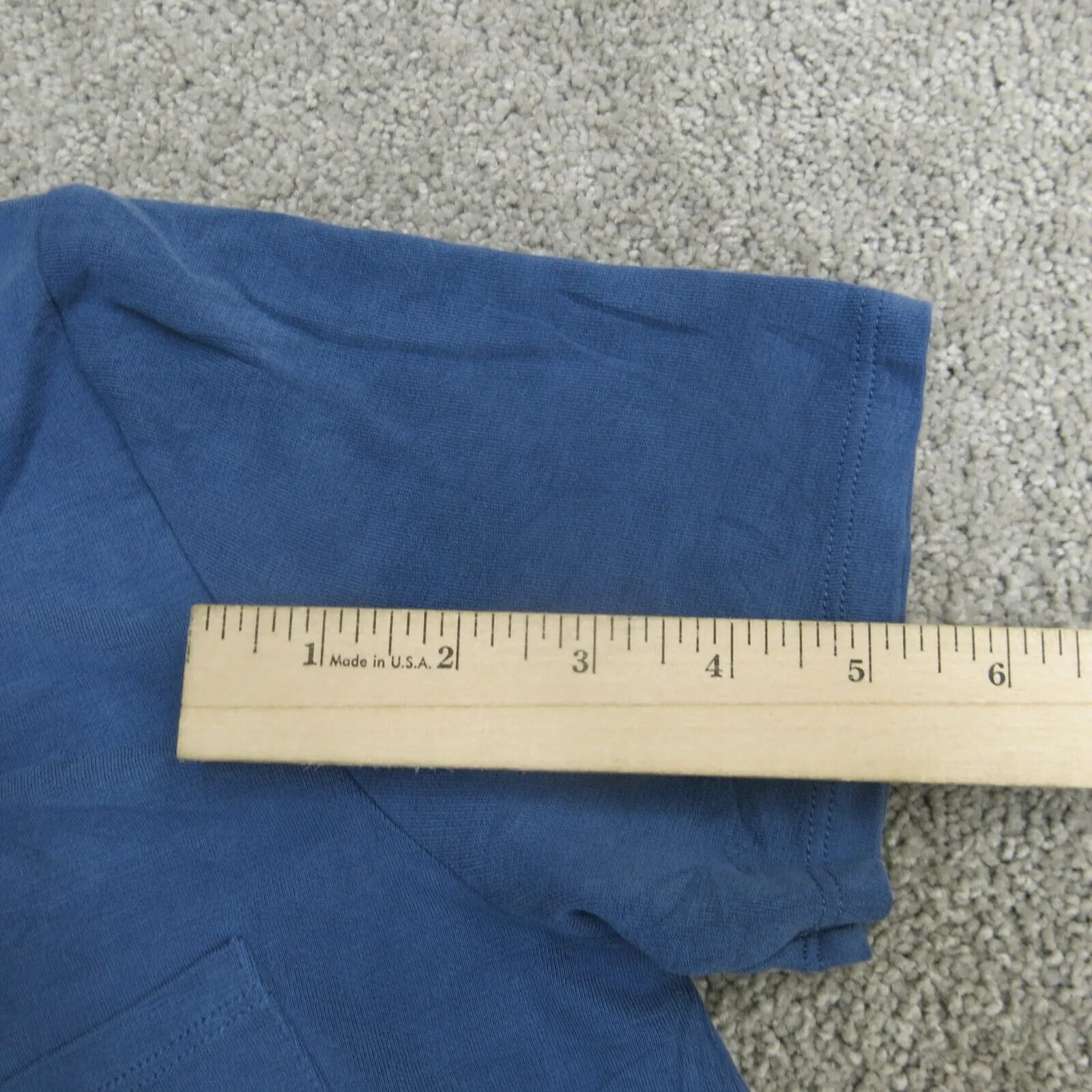 Abercrombie & Fitch Shirt Dress Womens Small Blue Short Sleeve Chest Pockets