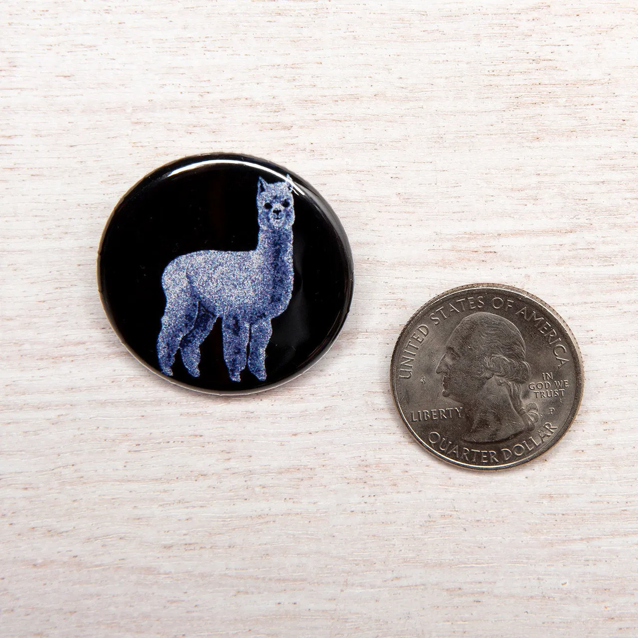 ALPACA BUTTON 1.25"
