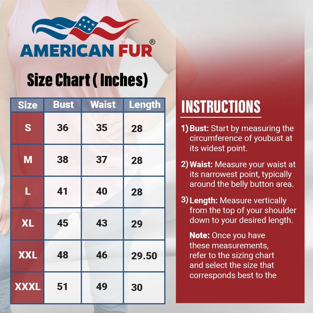 AMERICAN FUR Women’s Tank Tops    V-Neck Basic Solid Color Casual Flowy Summer Sleeveless