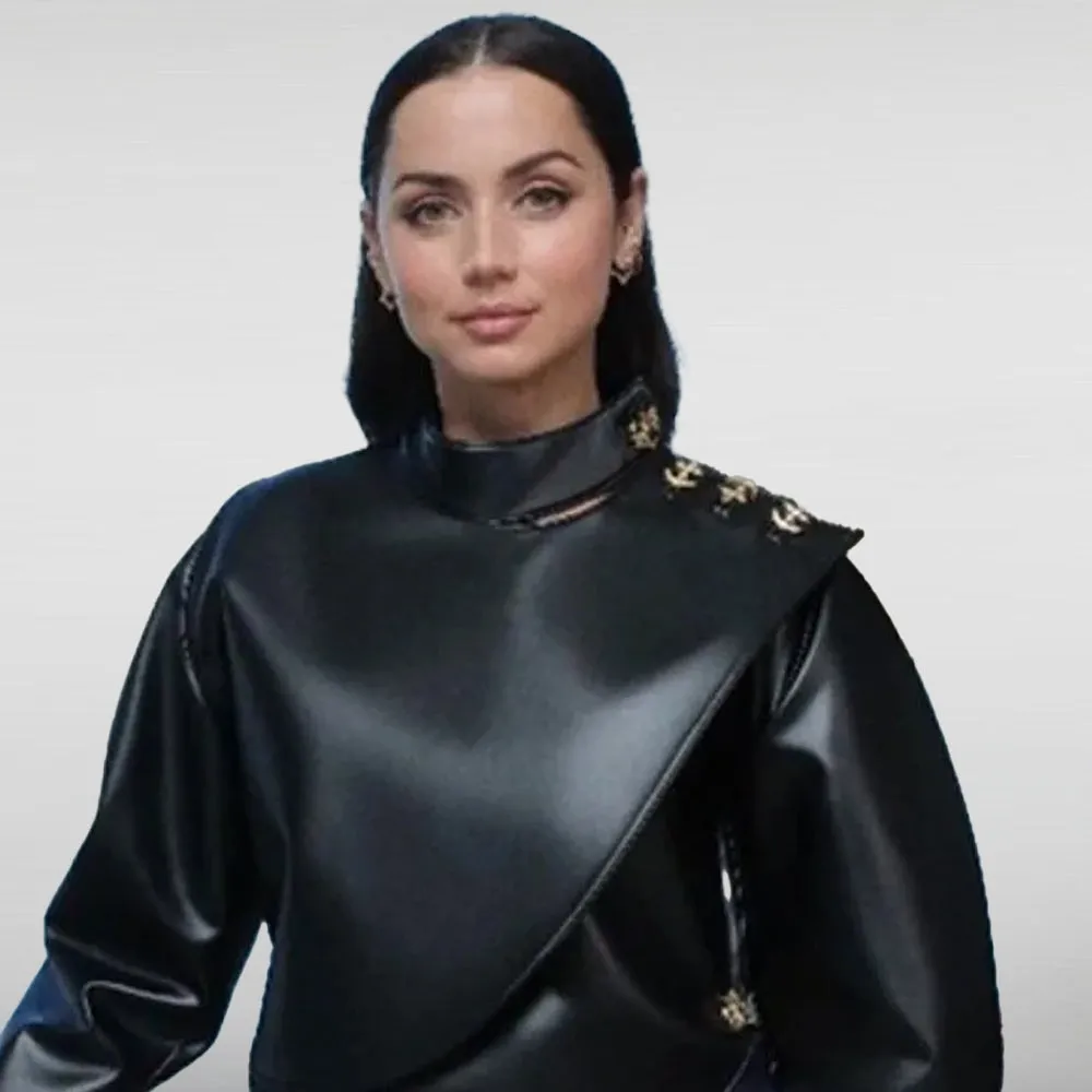 Ana De Armas Leather Jacket