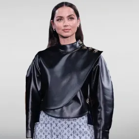 Ana De Armas Leather Jacket