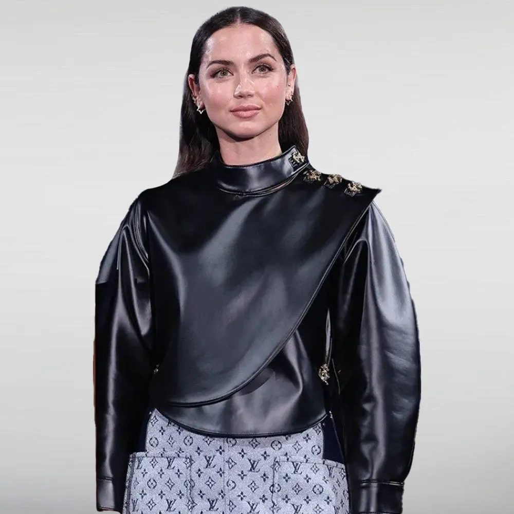 Ana De Armas Leather Jacket