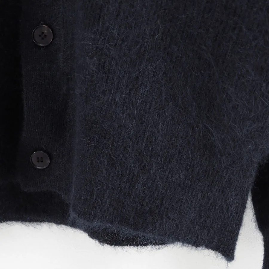 【AURALEE/オーラリー】<br>BABY SURI ALPACA SHEER KNIT SHIRT CARDIGAN <br>A24AC01AK