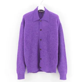 【AURALEE/オーラリー】<br>BABY SURI ALPACA SHEER KNIT SHIRT CARDIGAN <br>A24AC01AK