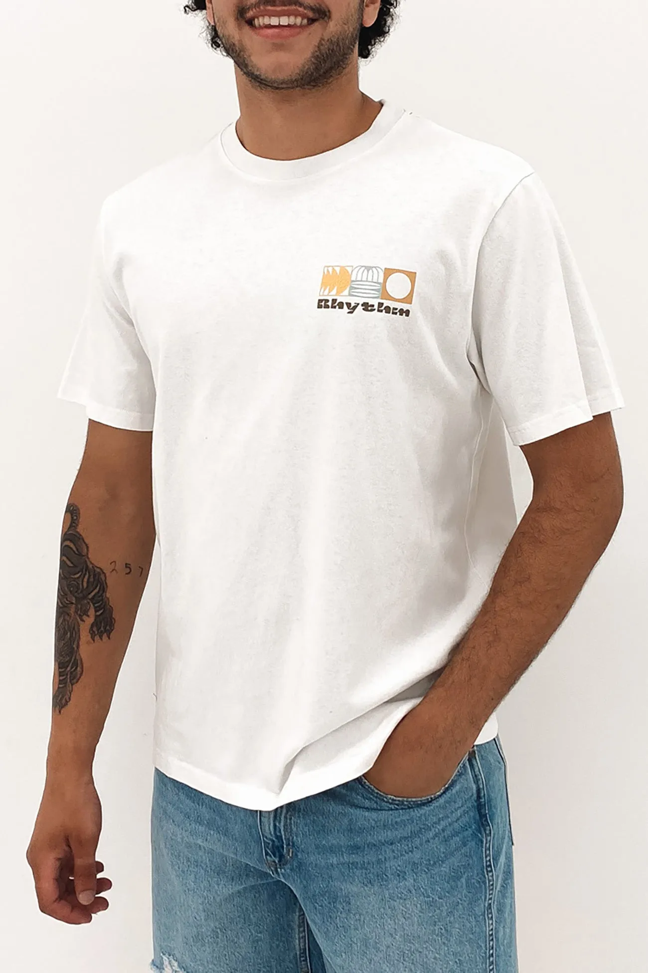 Axis Short Sleeve Vintage T-Shirt Vintage White