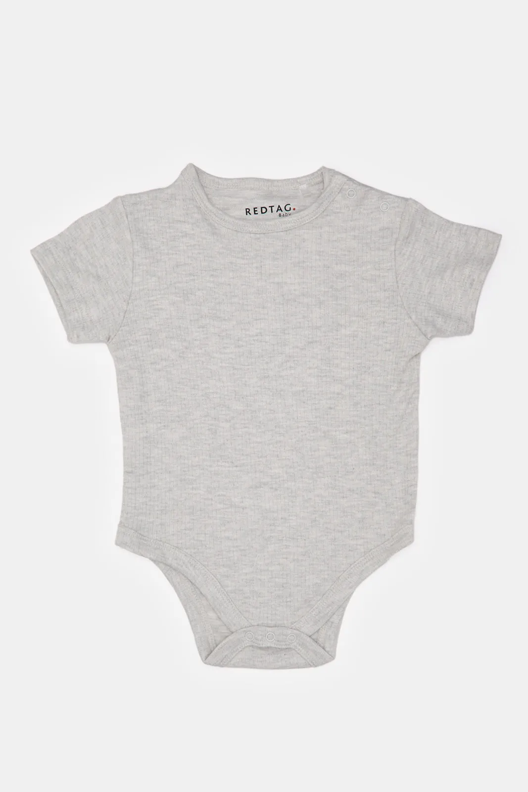 Baby White And Grey Printed Dungaree Set (2 Piece)