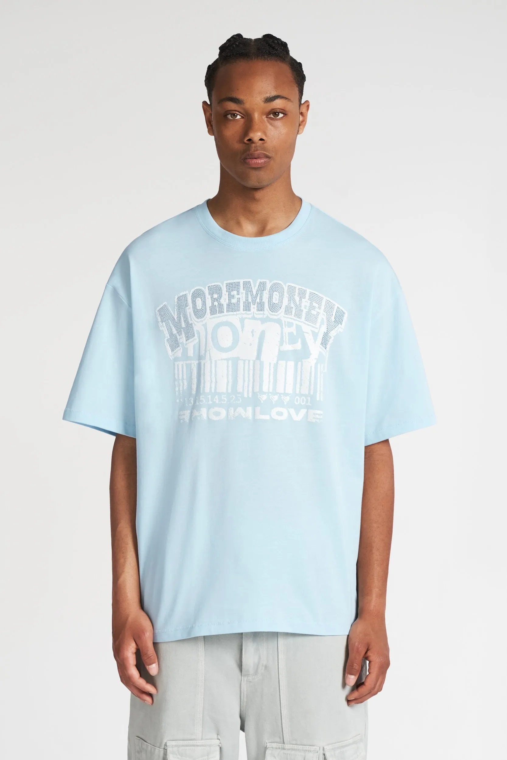 BASELESS BARCODE TEE ICY  FROST