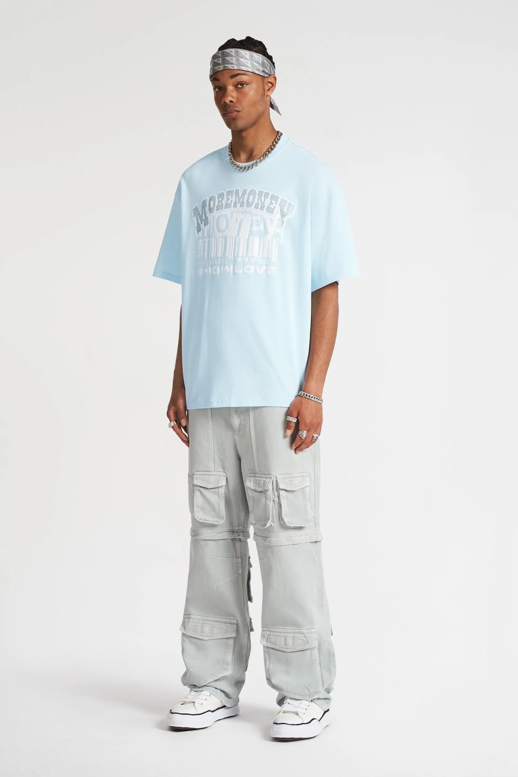 BASELESS BARCODE TEE ICY  FROST