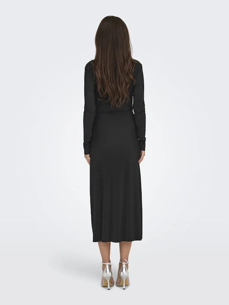 Bea Pleat Dress - Black