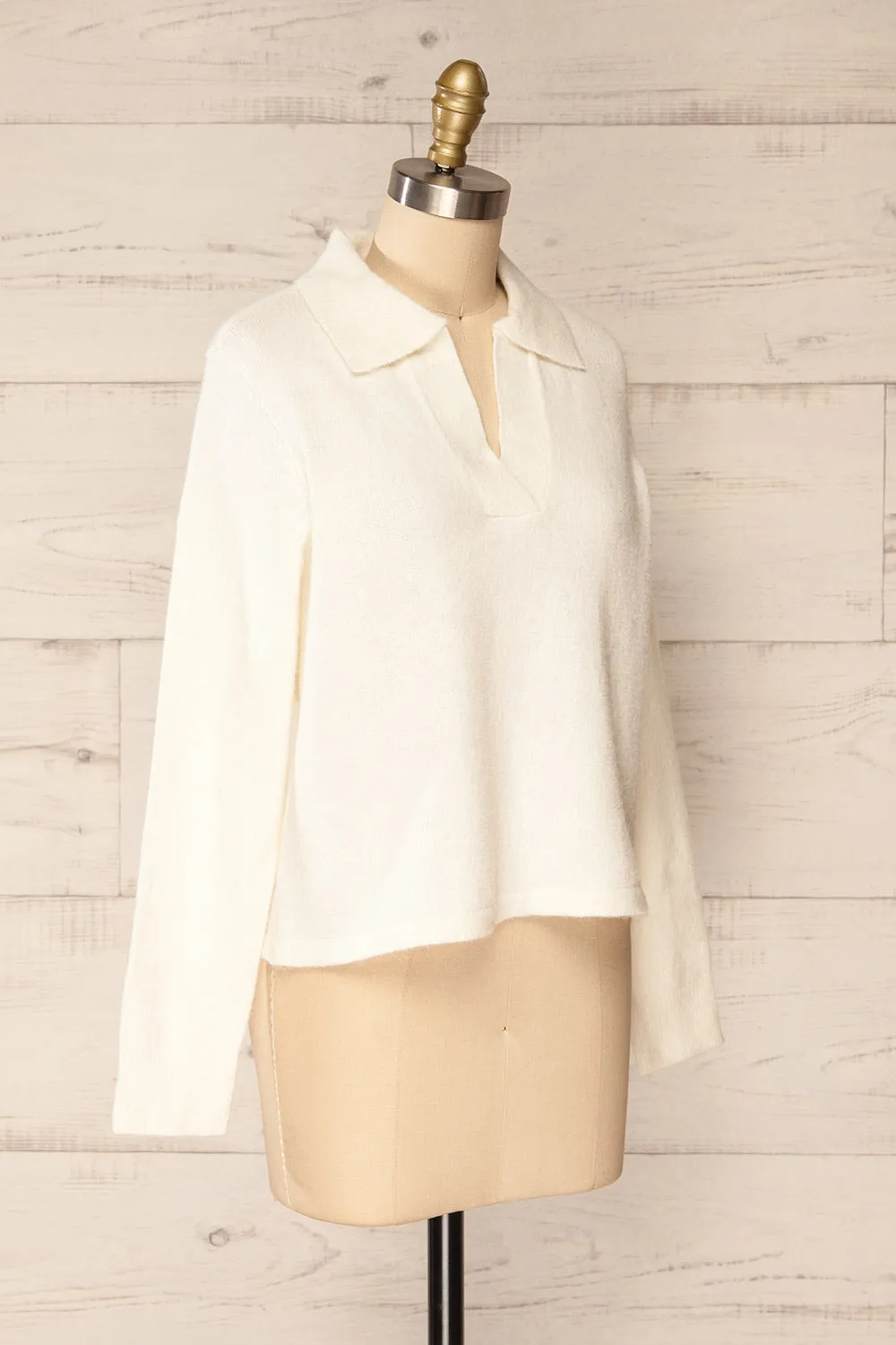 Benalmadena | Knit Sweater w/ Shirt Collar