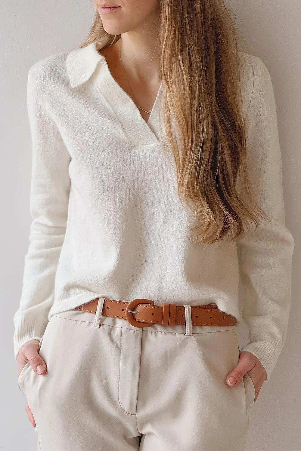 Benalmadena | Knit Sweater w/ Shirt Collar