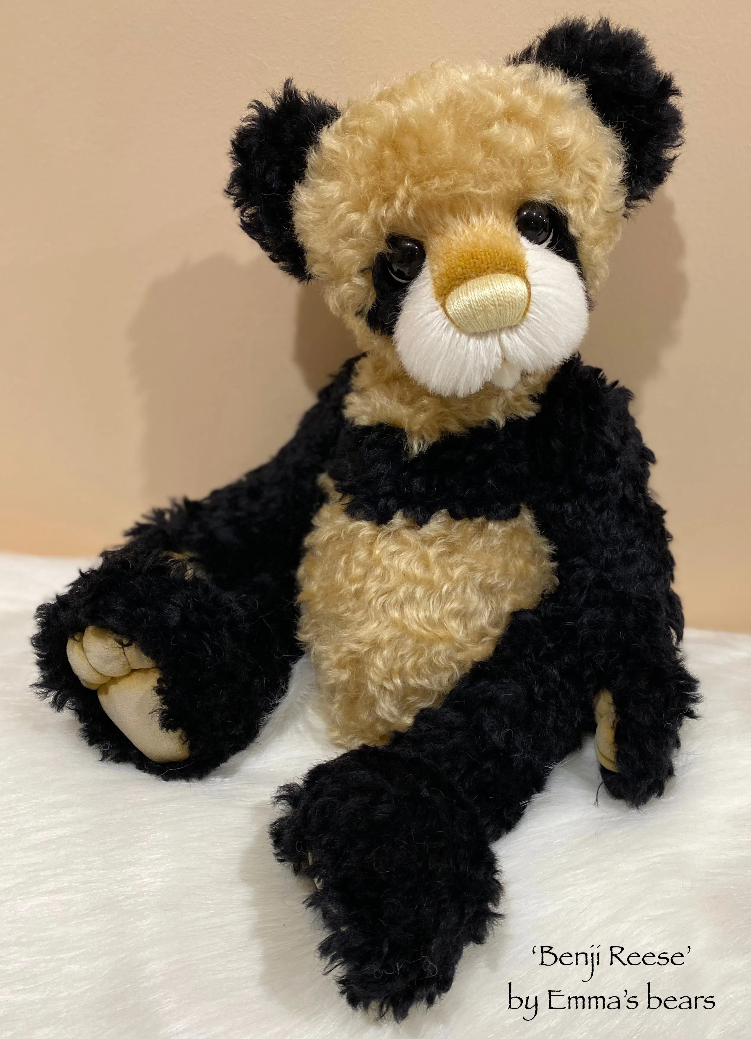 Benji Reese - 18" Kid Mohair and Alpaca Artist Baby Bear by Emma's Bears - OOAK