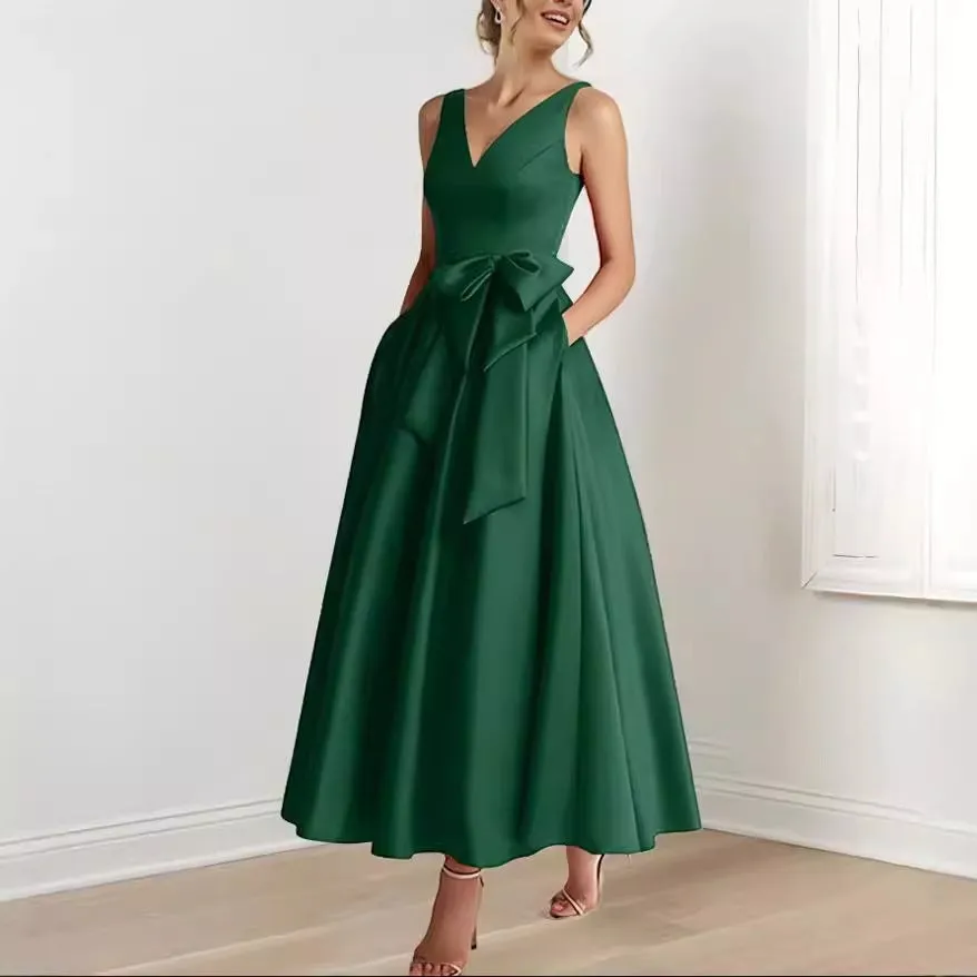 Birthday Party Host V-neck Socialite Daily Wearable Slimming Dress, www.lioness-love.com
