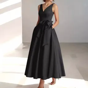 Birthday Party Host V-neck Socialite Daily Wearable Slimming Dress, www.lioness-love.com
