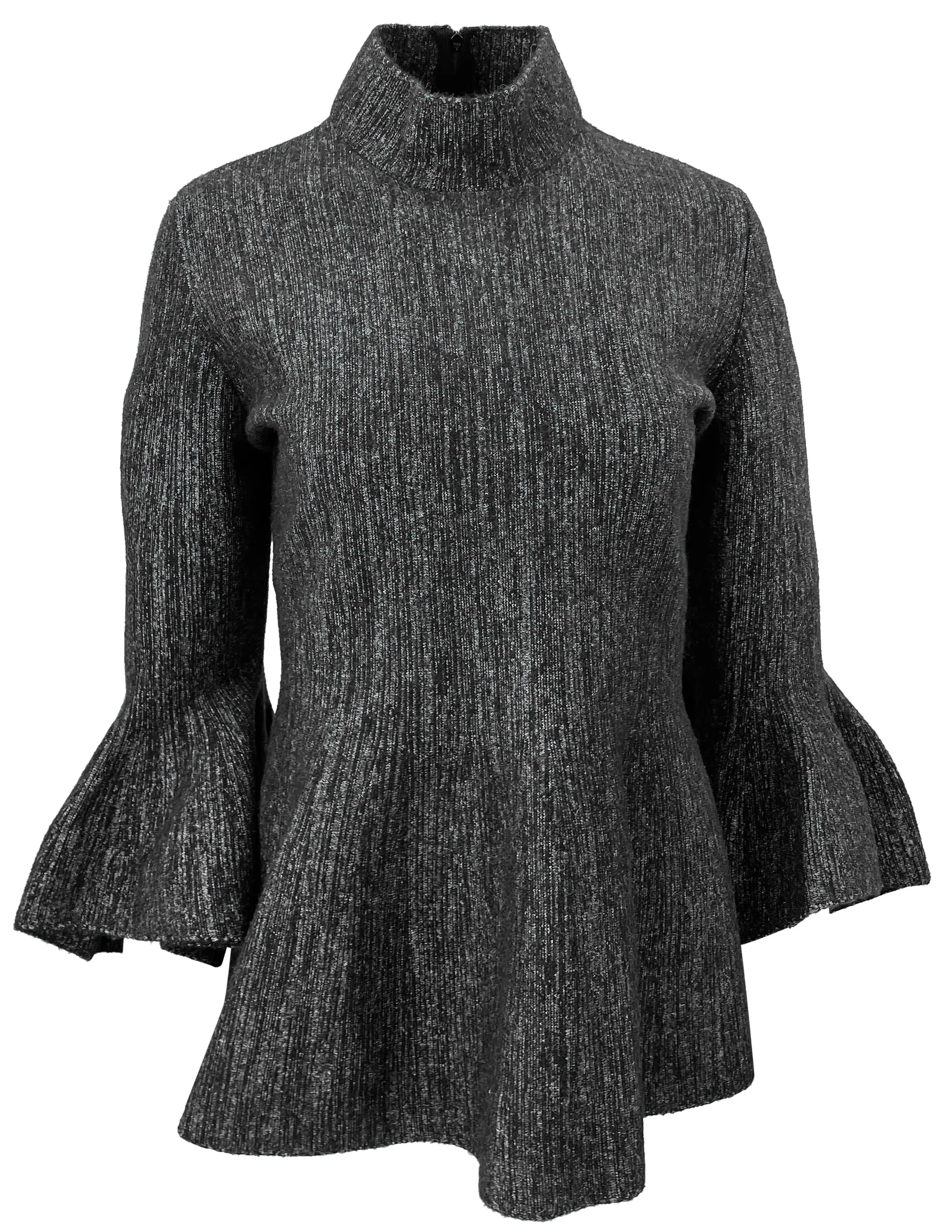 Brandon Maxwell Louise Blouse in Pepper