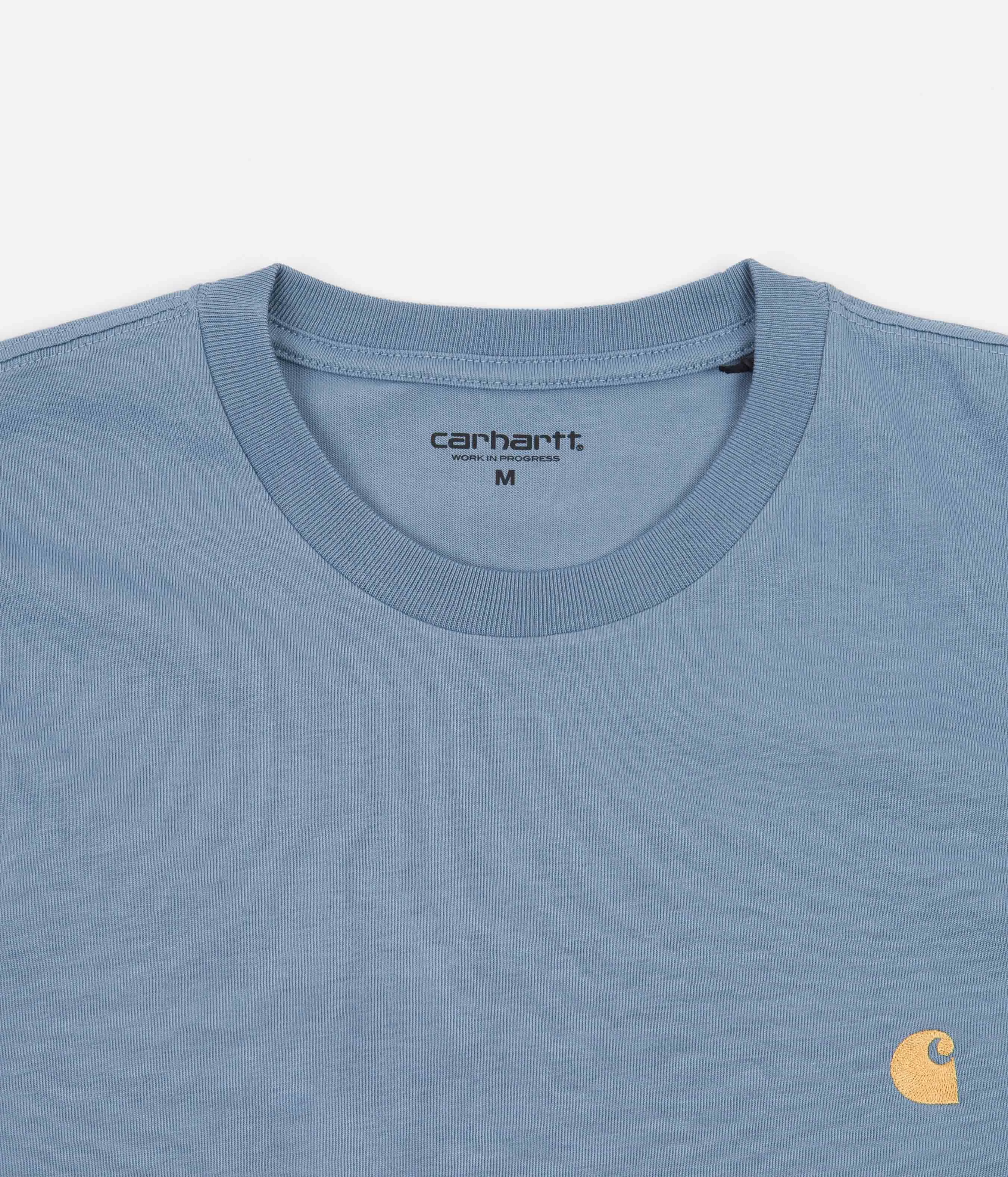 Carhartt Chase T-Shirt - Icy Water / Gold