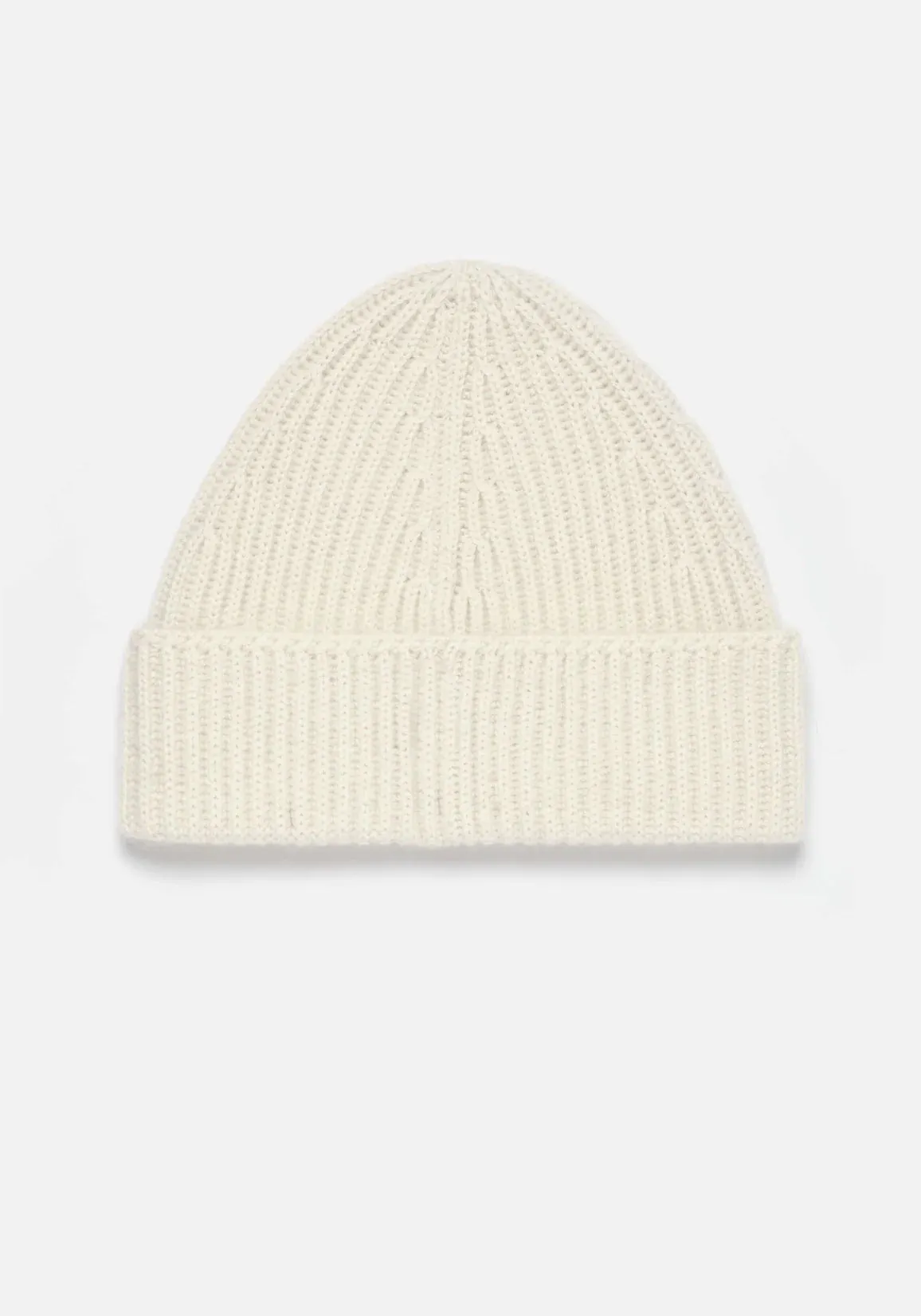 Cashmere Ribbed Beanie