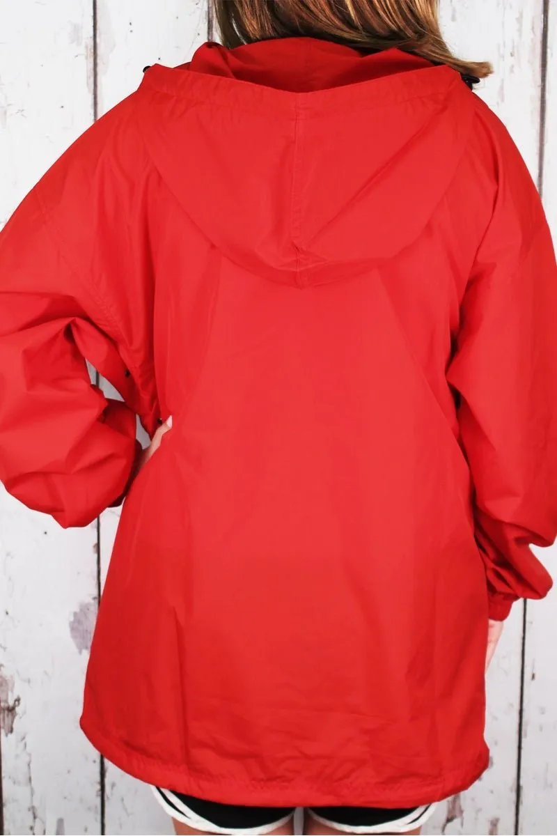 Charles River Lightweight Rain Pullover, Red *Customizable! (Wholesale Pricing N/A)