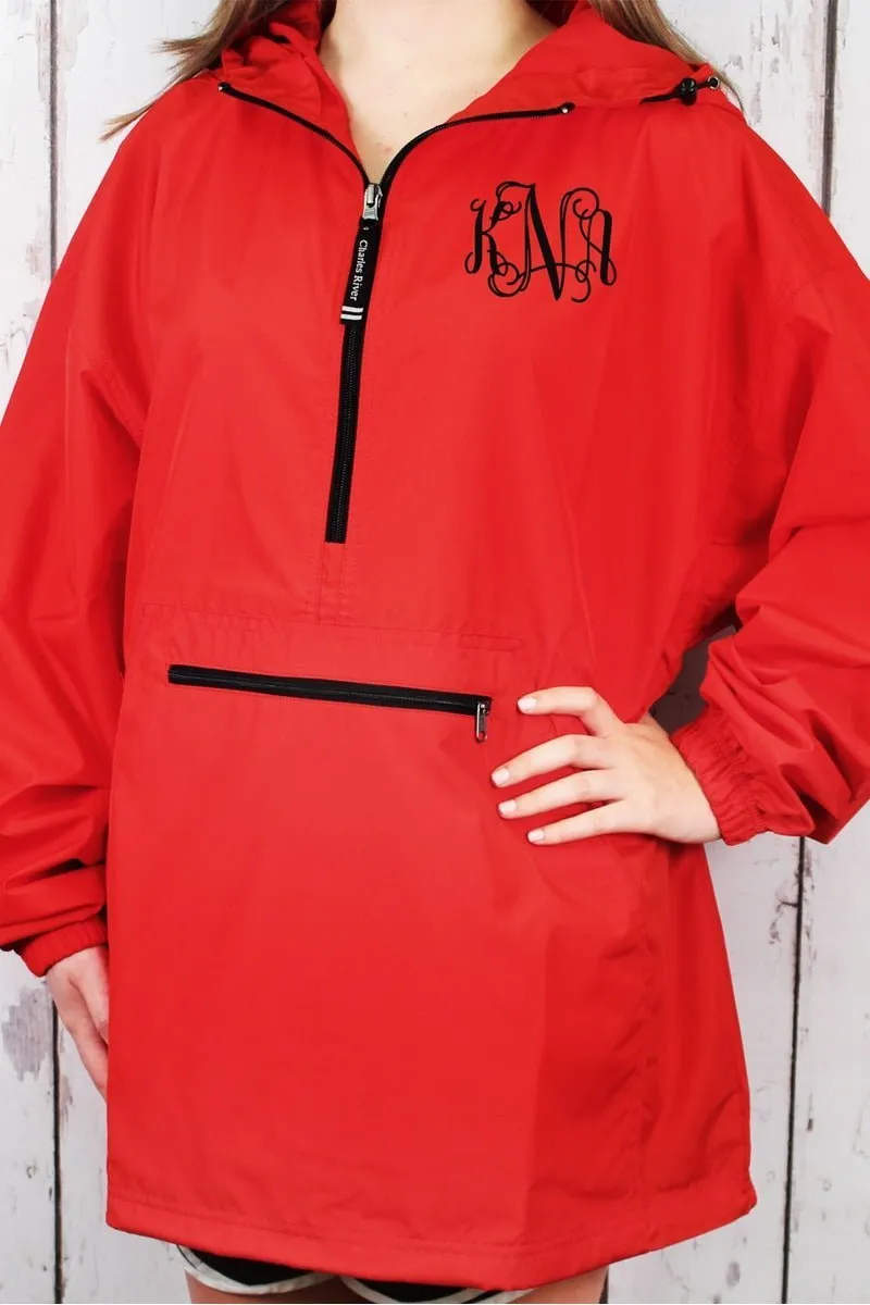 Charles River Lightweight Rain Pullover, Red *Customizable! (Wholesale Pricing N/A)