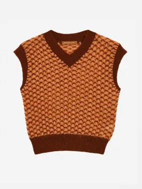 Check pattern vest