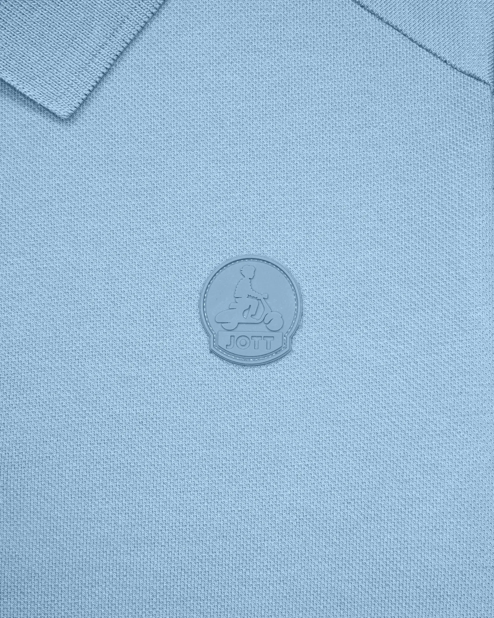 Ciro kids' cotton polo shirt Glacial blue