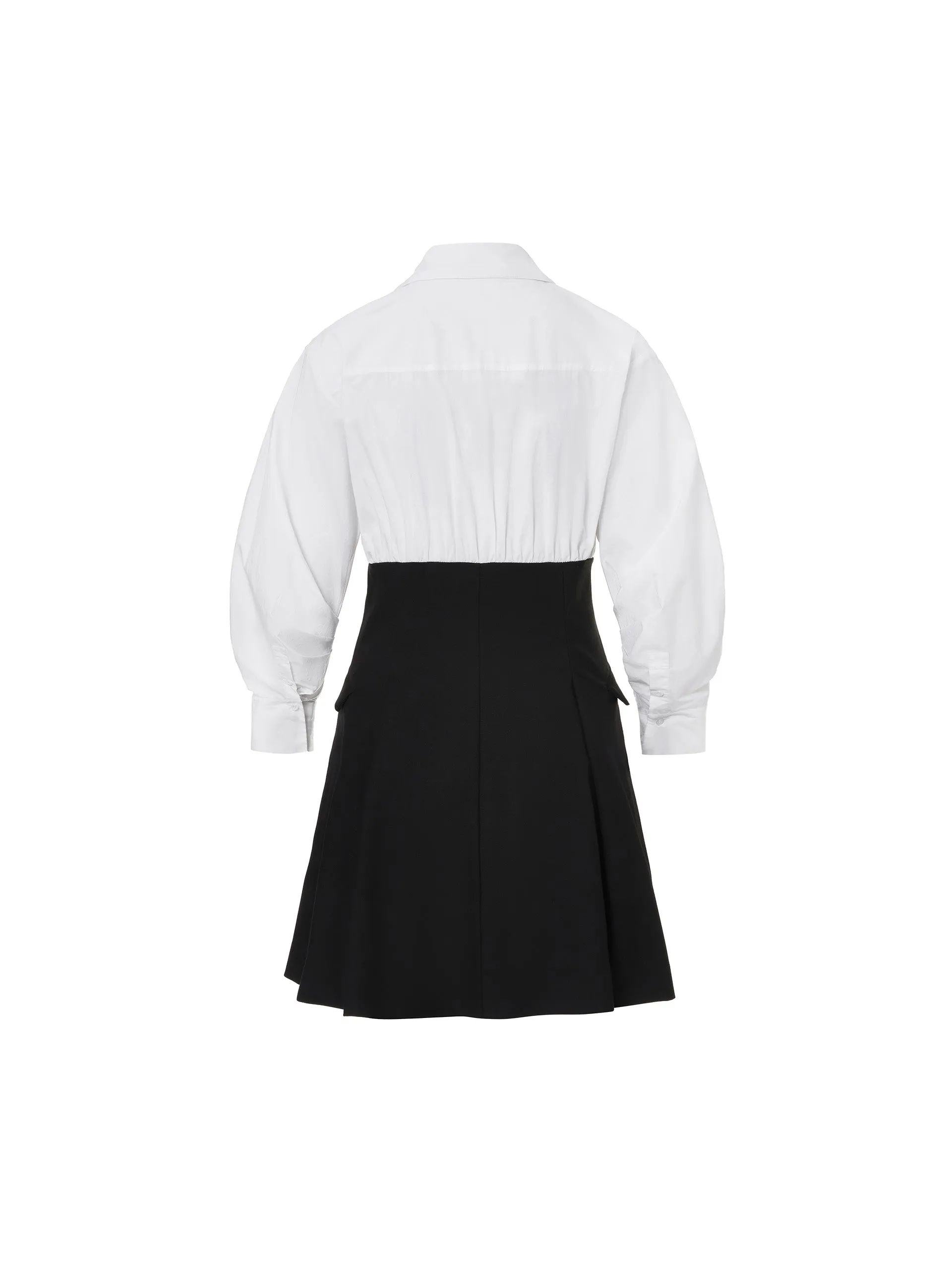 Contrast Cotton Shirt Dress