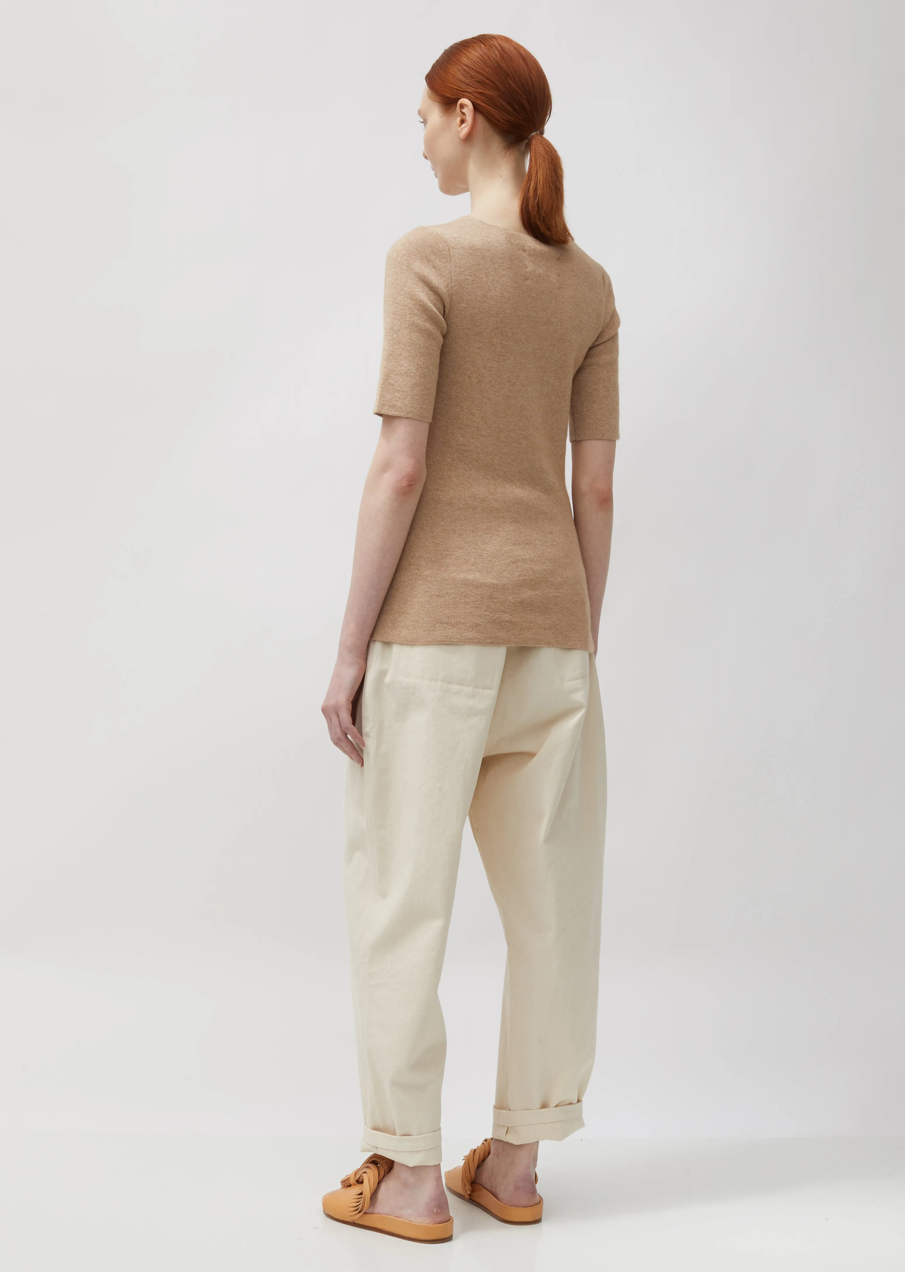 Cotton & Alpaca Rib Tee
