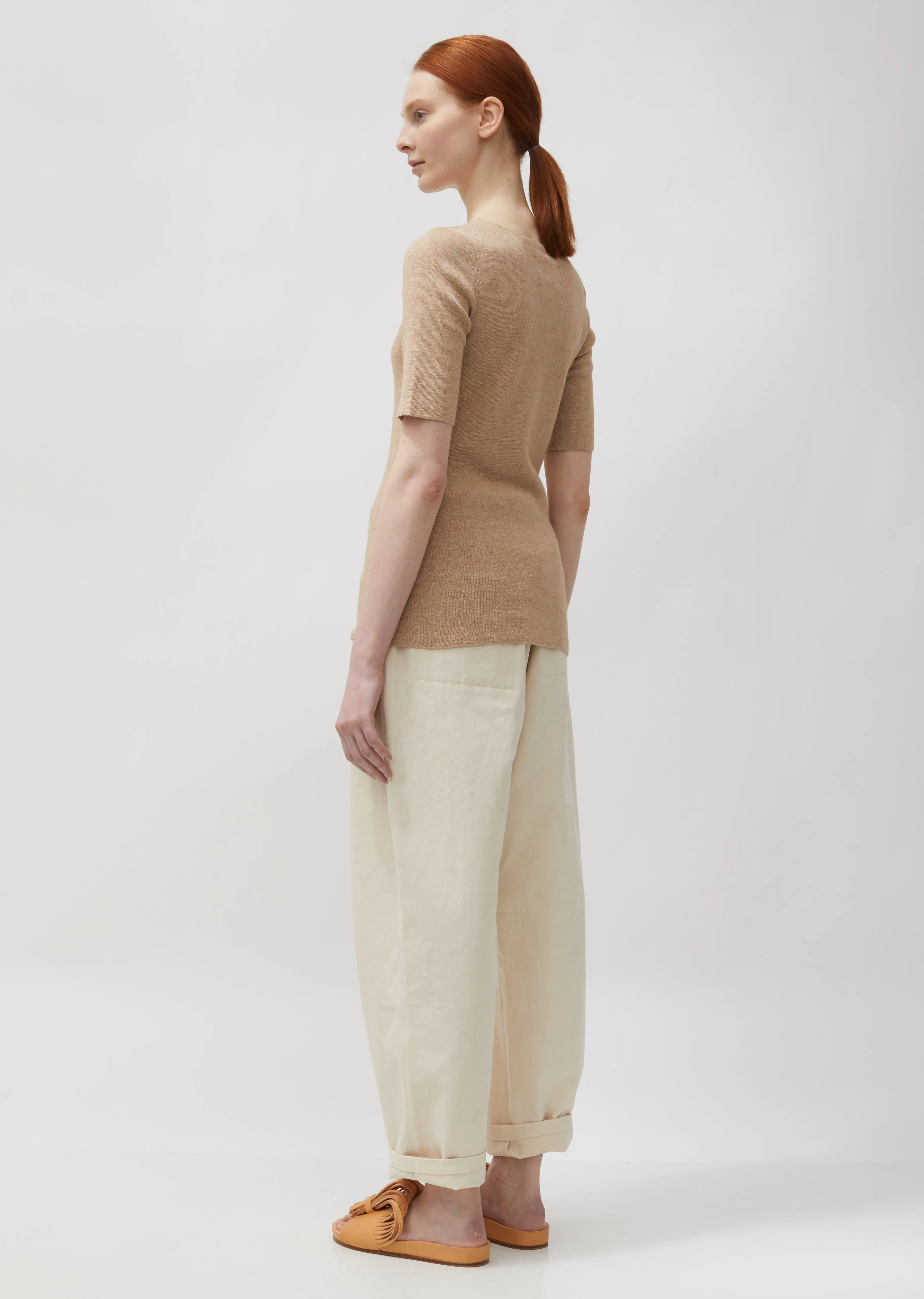 Cotton & Alpaca Rib Tee
