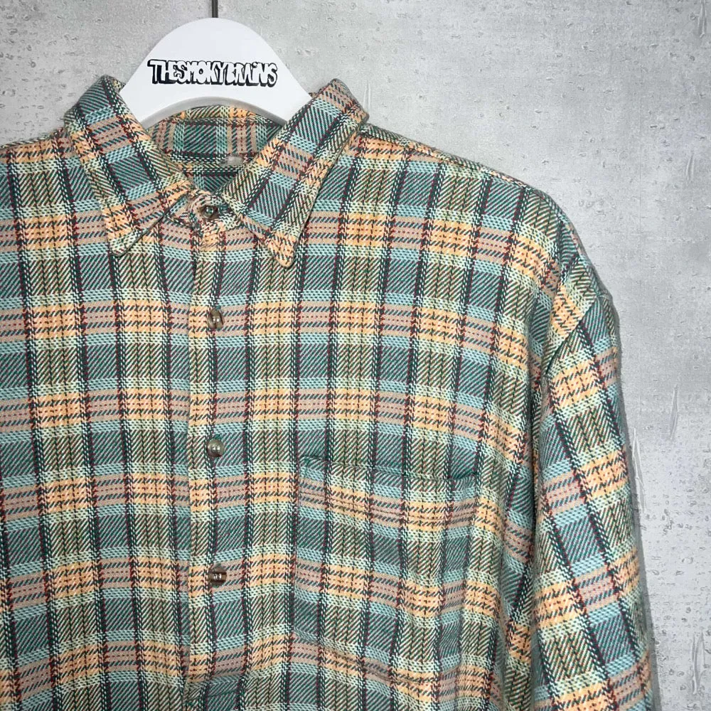 COTTON  FLANNEL GRANDPA P/O SHIRT
