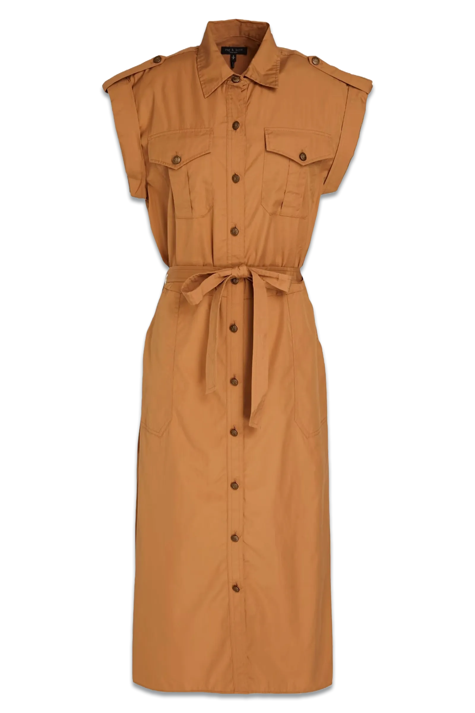 Cotton-Poplin Midi Shirt Dress