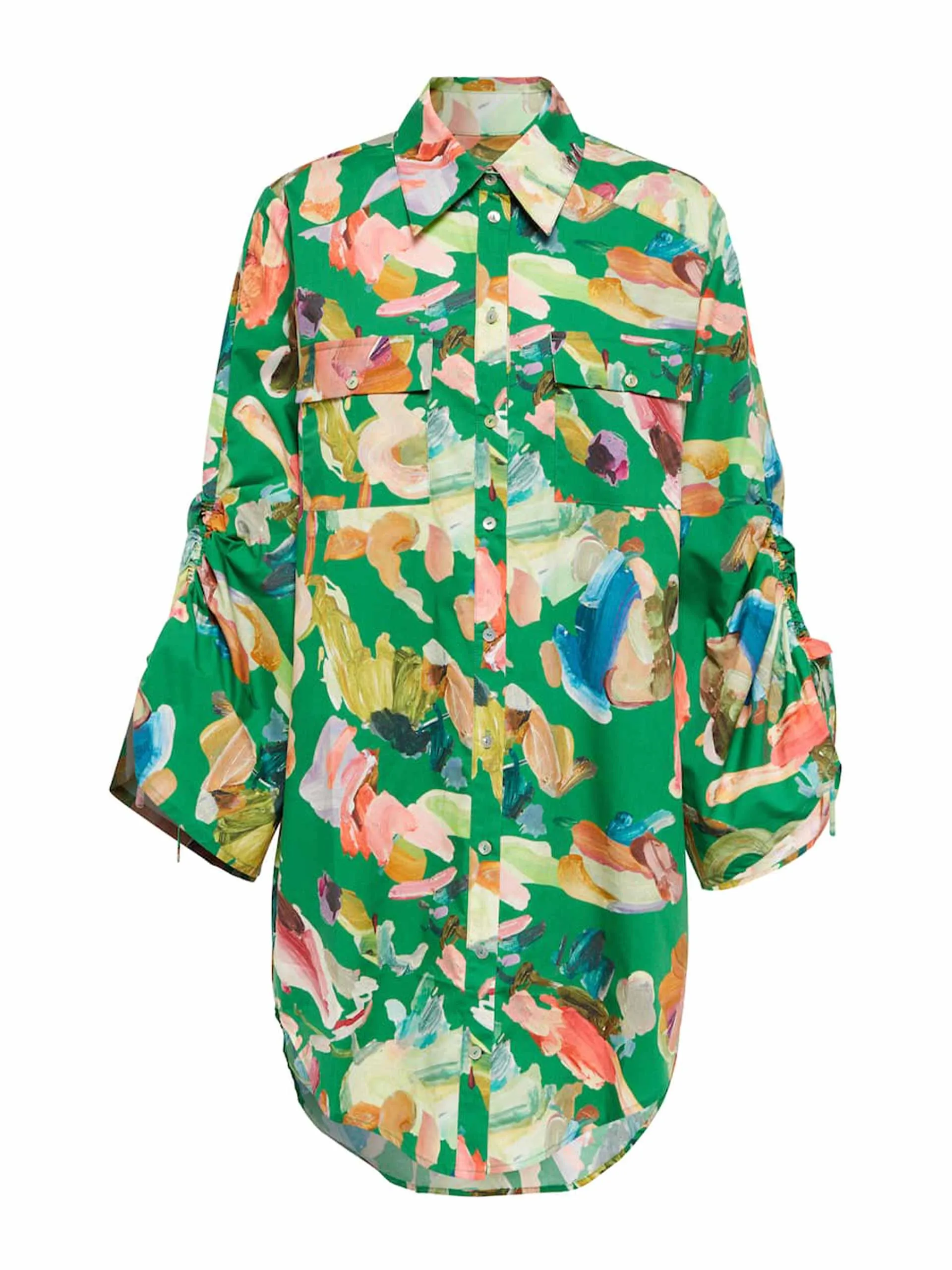 Cotton shirt dress