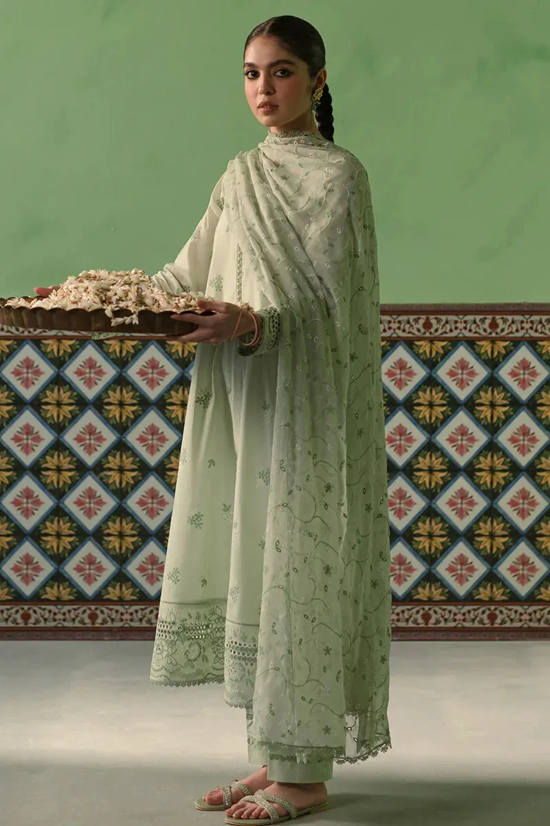 Cross Stitch | Chikankari Lawn | ICY MINT