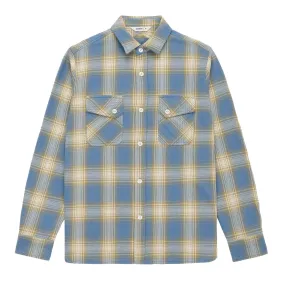 Crosscut Flannel Shirt - Powder Blue Plaid