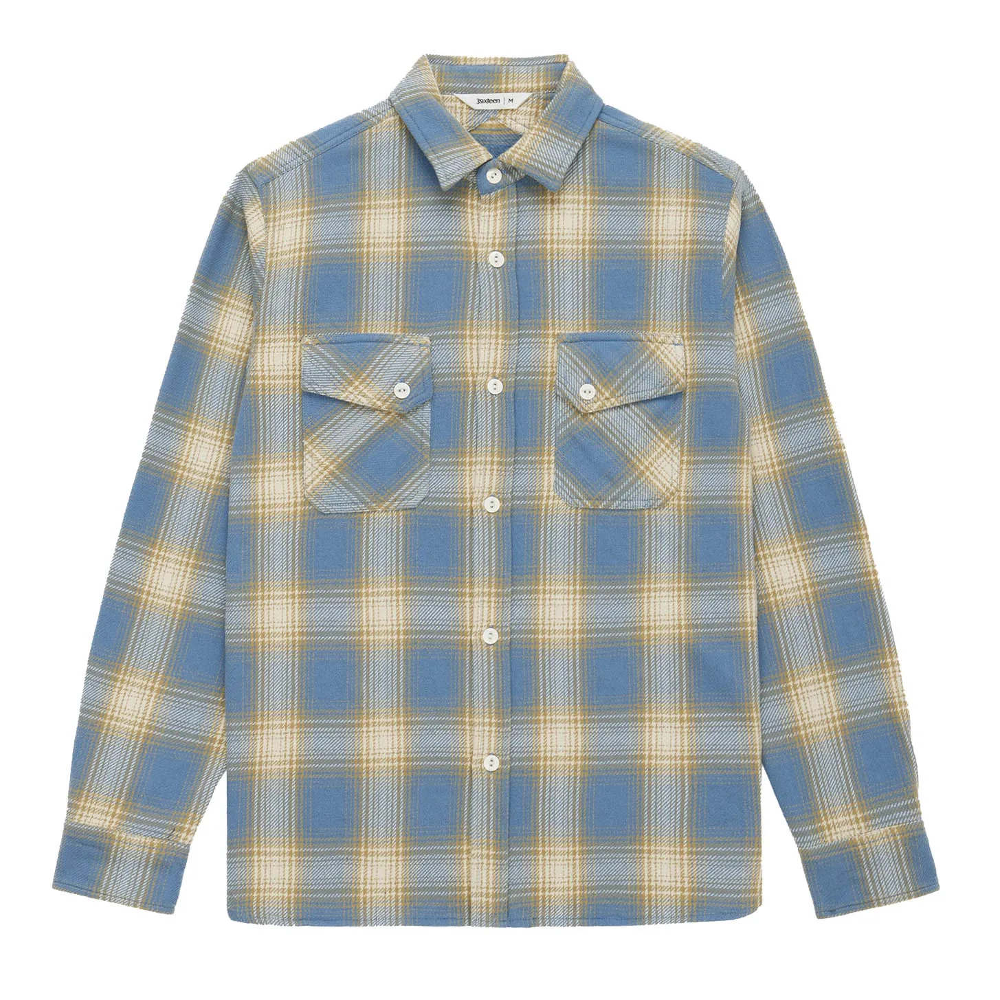 Crosscut Flannel Shirt - Powder Blue Plaid