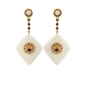 Diamond Peacock Earrings